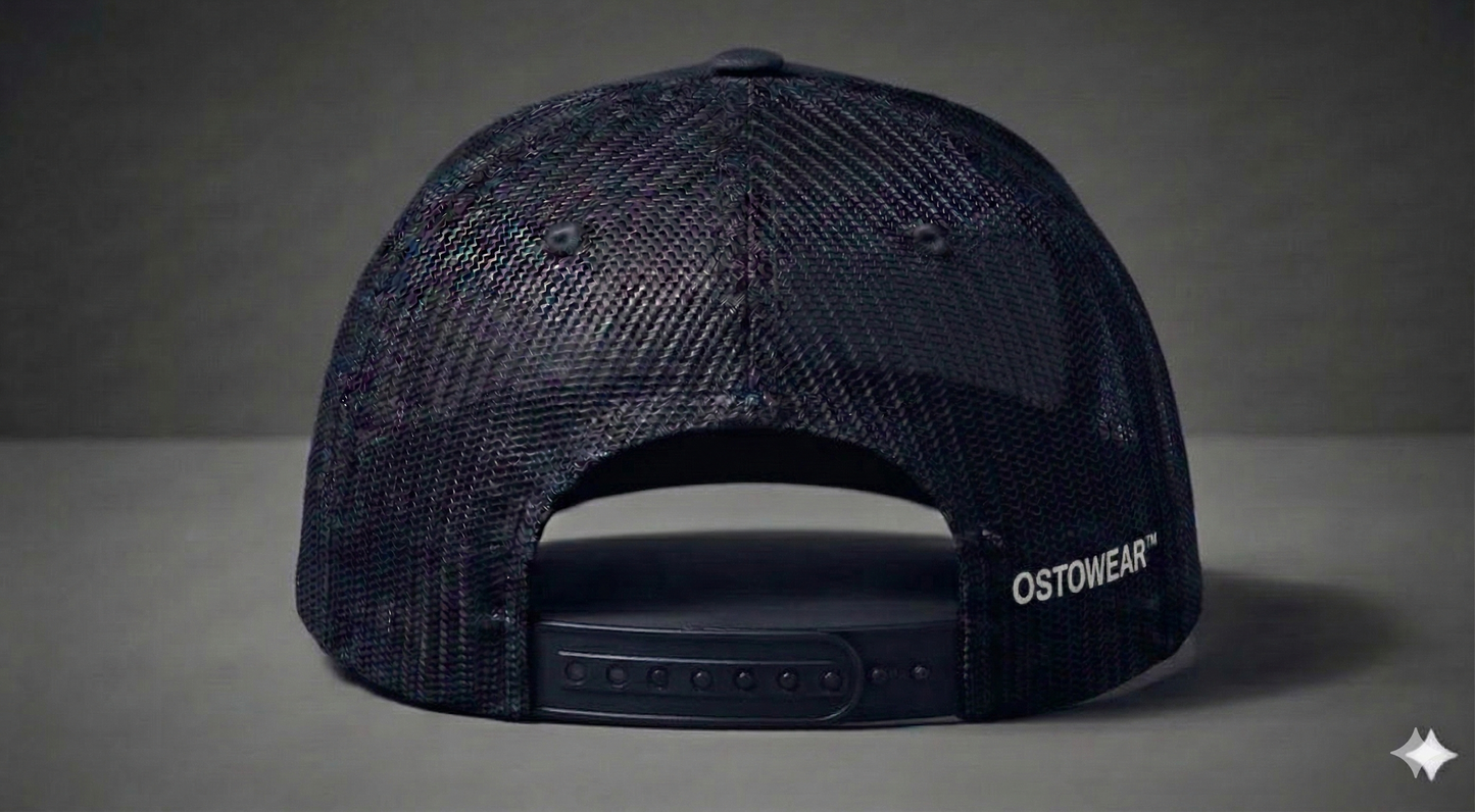 F*ck Fistulas Trucker Hat - Back view with OSTOWEAR branding