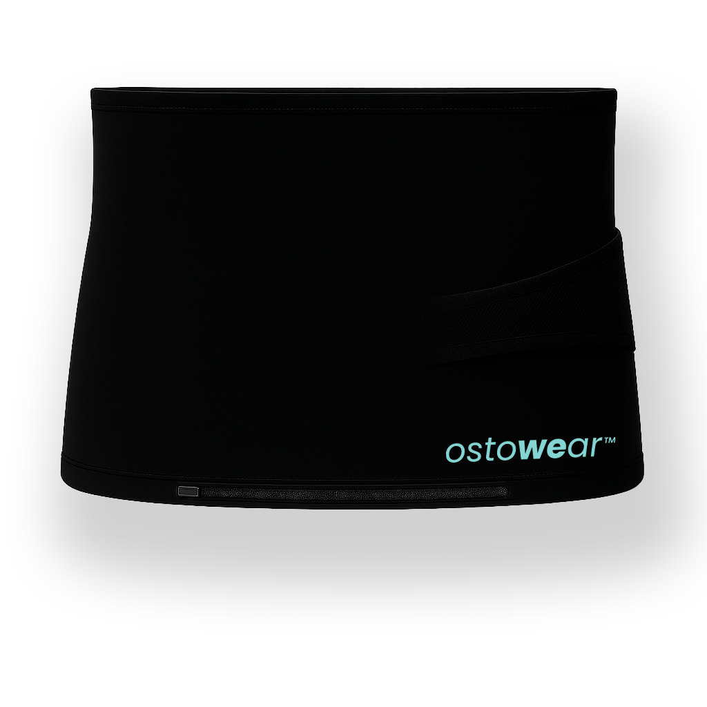 Athletic Ostomy Support Belt - Black